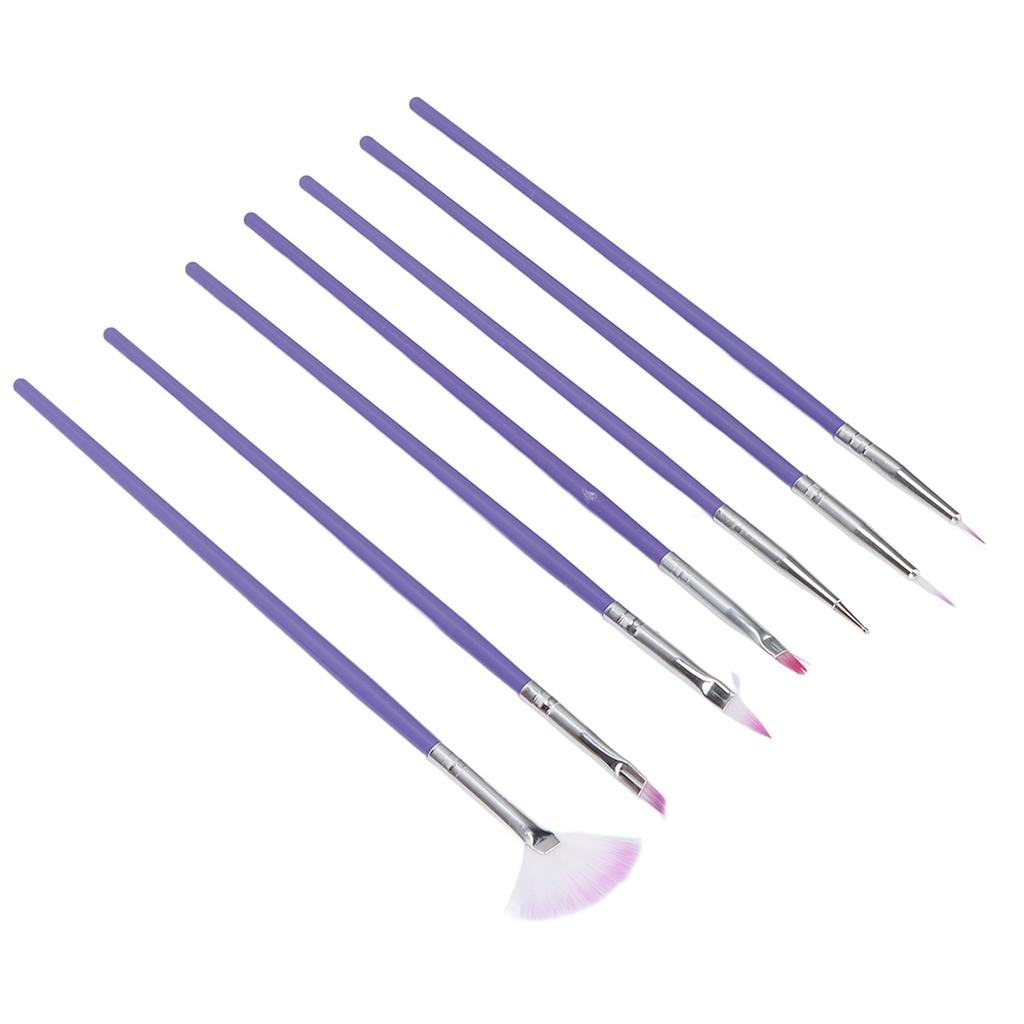 7pcs Nail Art Brushes Set Mutifunctional Nail Painting Brush Manicure Nail Art Brush