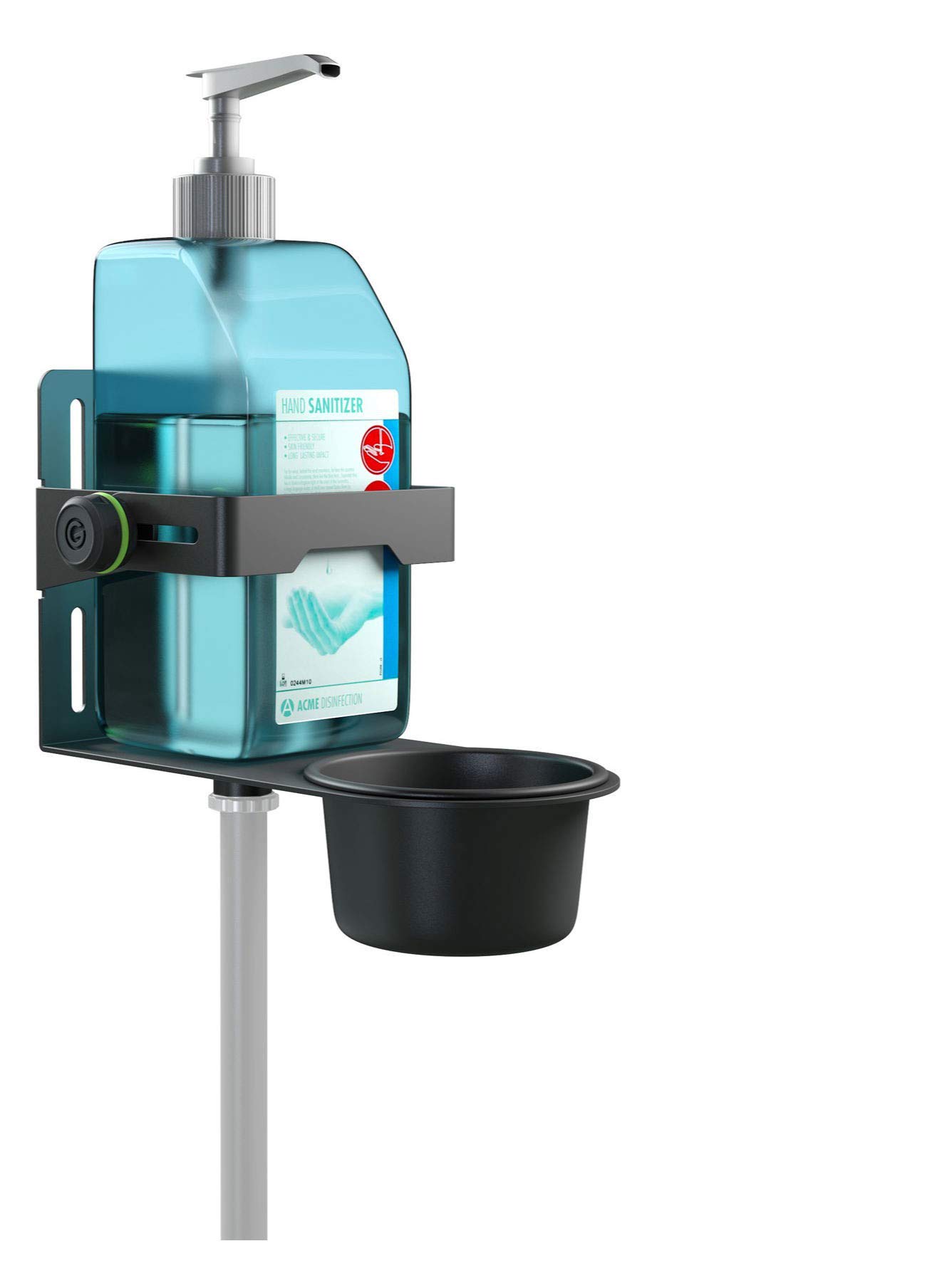 

Gravity Disinfectant Holder Microphone Stand Wall Mountable GMADIS01B Black