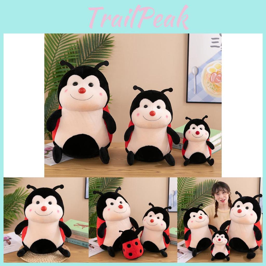Adorable Ladybug Plush Toy Pillow Stuffed Animal For Kids Birthday Gift
