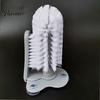 Durable Plastic Scrubber Suction Cup Bottle Brush, Wall Mounted Rotating Cleaning Scrubber, Tea Stain Remover Thick Bristles Sink Accessory