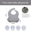 Baby-Fütterungsset aus Silikon, Babygeschirr, BPA-frei, leicht zu reinigen, Kindergeschirr, wasserdicht, Löffel und Lätzchen, Kinder-Trainingsset
