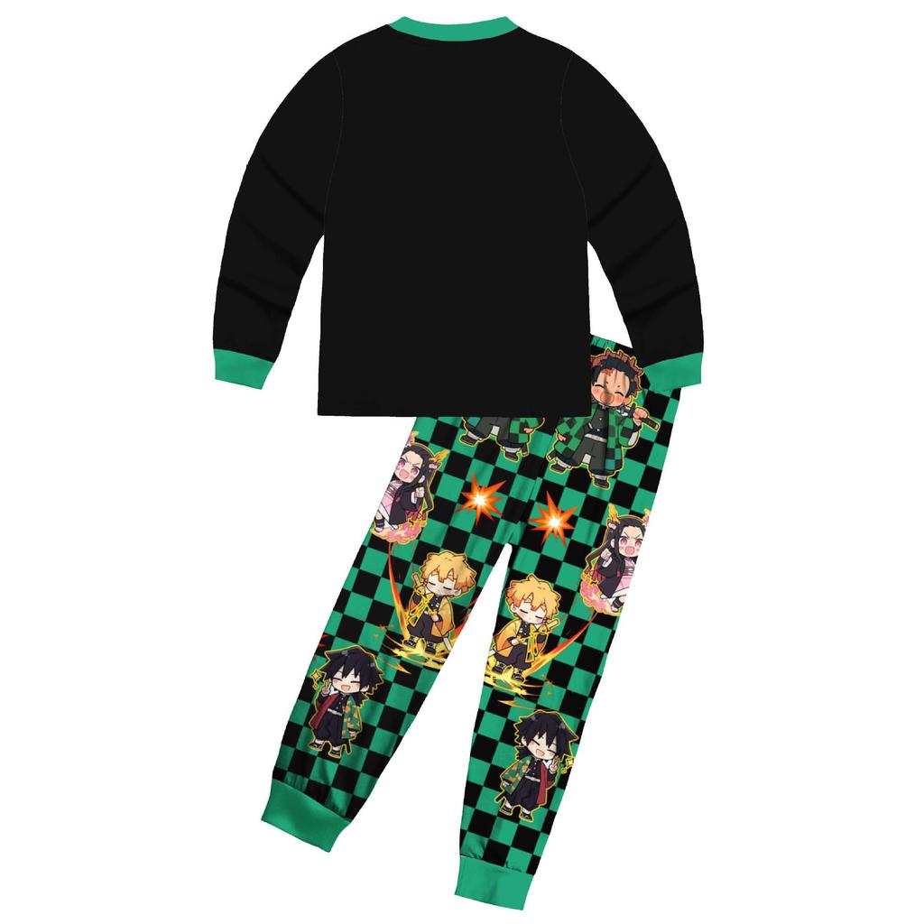 Cross-Border Movie Comic Print Pajama Set for Medium & Large Kids