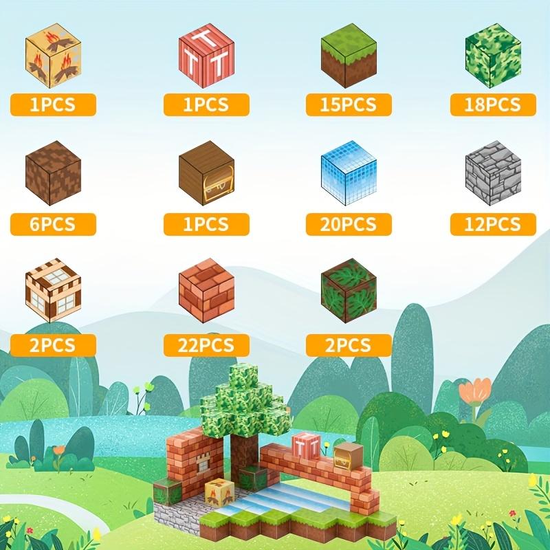 Magnetisches Spielzeug Kreatives Puzzlespielzeug mit Figuren, ABS-Bausteinen, geeignet für Konstruktion und Kreation, perfekt als Geschenk