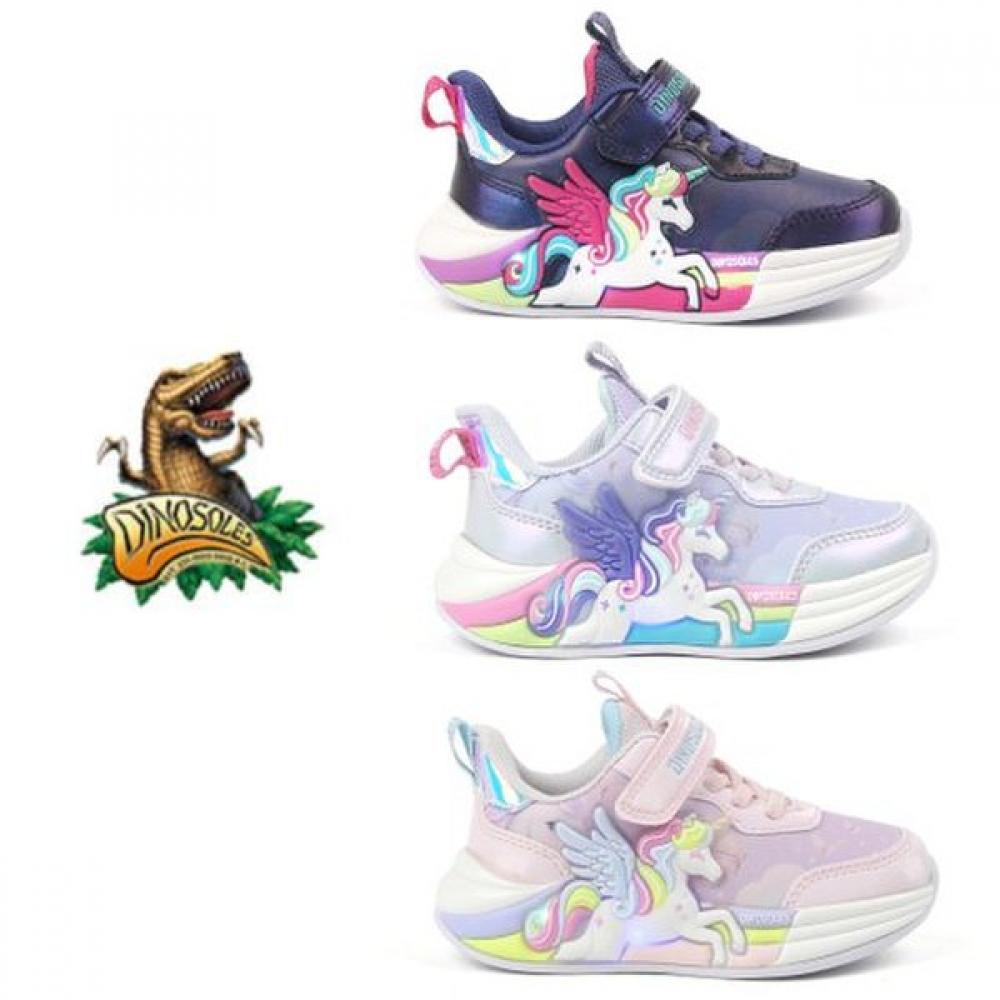 Dinosoles Girls Light Up Sneakers Unicorn Rainbow Dnkcf3tsrb11 cm