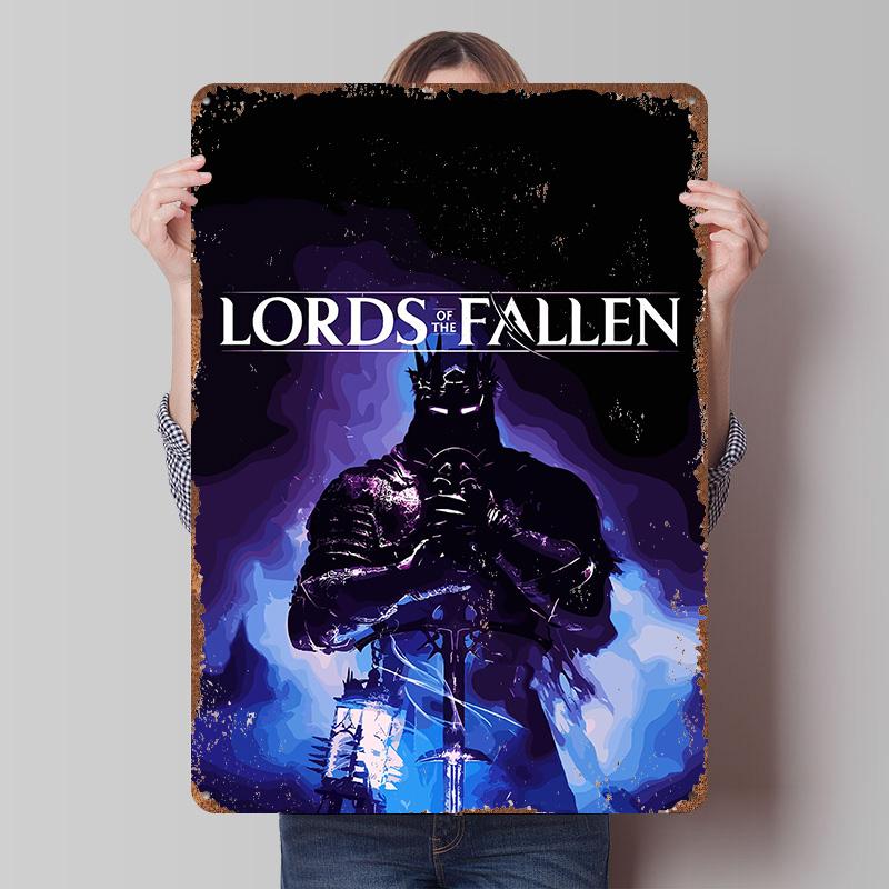 Lords of the Fallen Game Art Poster Customized Wall Art Vintage Metal Signs Retro Tin Plaque for Man Cave Home Decor Wand Deko