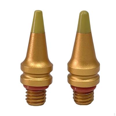 2Pcs Car Body Dent Removal Knockdown Tips Down Pen Tools Aluminum Alloy Repalcement Heads for DIY