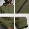 Men's Casual Quarter-Zip Pullover Hoodie with