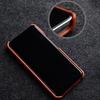 MELKCO For Xiaomi 14 Pro Incomplete Edge Phone Case Genuine Cow Leather Coated PC Cover