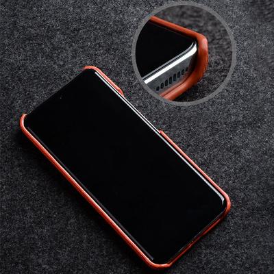 MELKCO For Xiaomi 14 Pro Incomplete Edge Phone Case Genuine Cow Leather Coated PC Cover