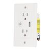 Smart Wall Outlet USB Voice Control Multifunctional WiFi Wall Socket for Home Office  AC