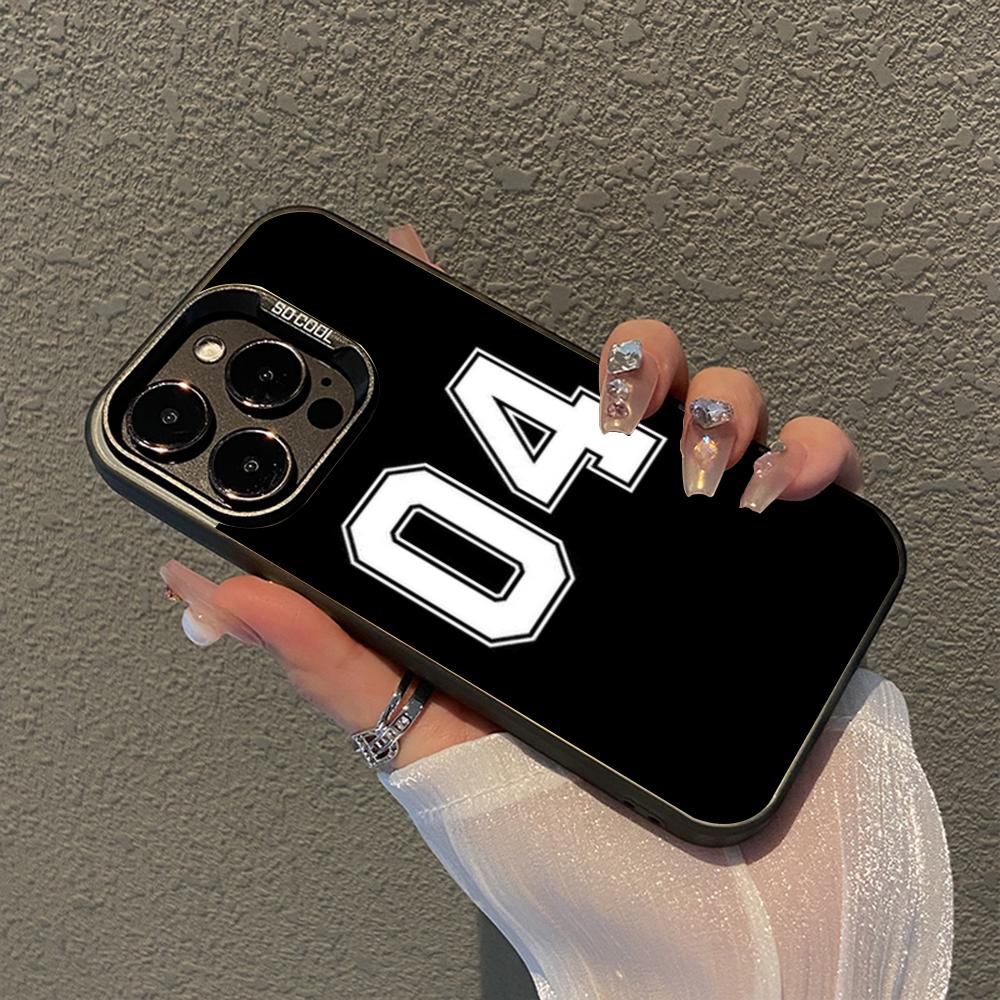 Number Football Phone Case For IPhone 16 15 14 13 12 11 Pro Max X XR XSMAX 8 7 Plus Matte Shockproof Back Cover