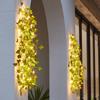 Flower Green Leaf String Lights Artificial Vine Fairy Lights Battery Powered Garland Light For Weeding Home Decor