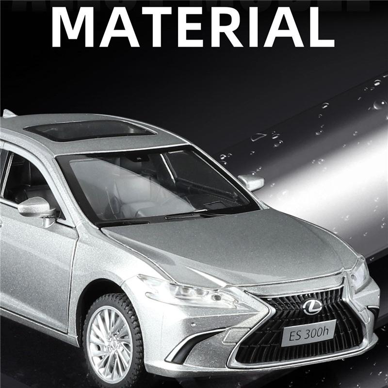 1/24 Lexus ES300h Alloy Car Model Diecasts Metal Luxy Vehicles Car Model High Simulation Sound and Light Collection Childrens Toy Gift