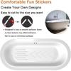 V-TOP 30 PCS Non Slip Shower Stickers, Safety Shower Non Slip Adhesive Strips Treads for Bathroom Floor Tub Stairs Ladders Pools Boats, Bathtub