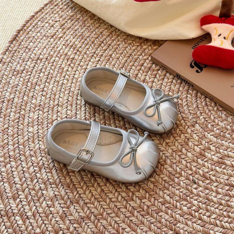 Mädchen Koreanischer Stil Kleine Lederschuhe Kinder Schleife Prinzessin Schuhe Leichte Mary Jane Schuhe Baby Mädchen Flache Einzelne Schuhe