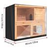 Double Decker Rabbit Hutch Rabbit Shelter Cover Waterproof Rabbit Hutch Cover