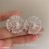 French Retro Metal Flower Stud Earrings - Stylish, High-End Design for a Smaller Looking Face.