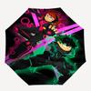 1pc My Hero Academia Dabi & Midoriya Izuku Outdoor Umbrella - Automatic Opening/Closing, Portable 3-Fold Design with 8-Rib Iron Frame - Perfect Gift f
