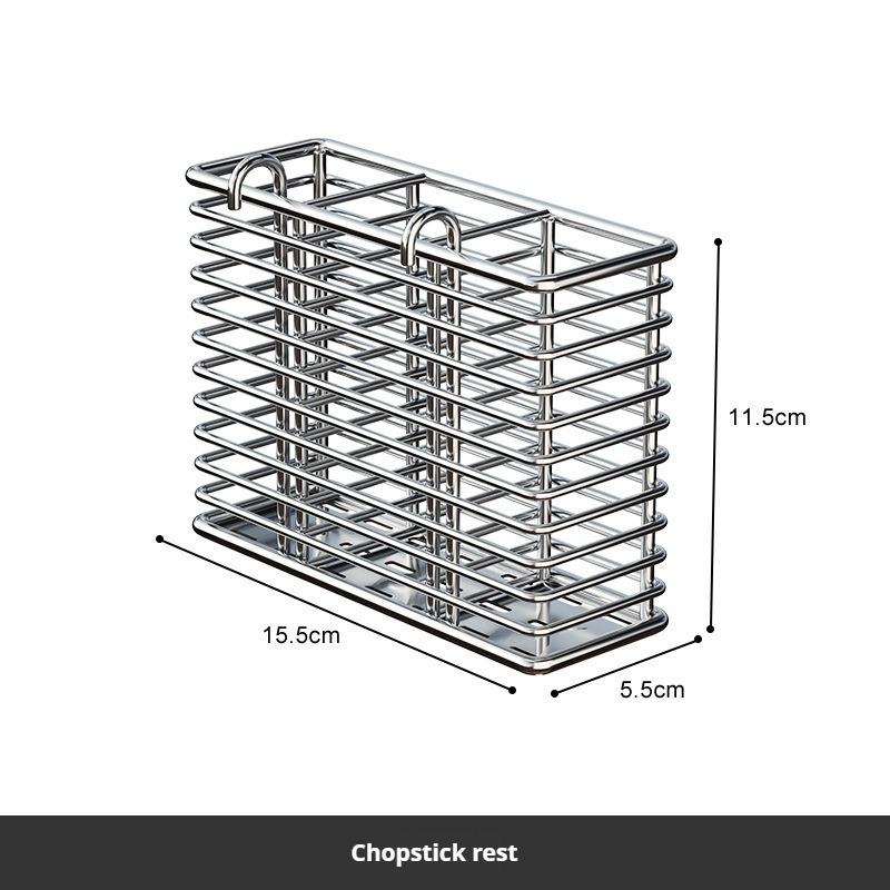 304 Stainless Steel Utensil Storage Rack Chopsticks Knife Fork Spoon Knife Storage Drying Rack