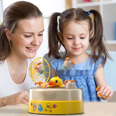 1 Sada Skákací Kachna Hračka Rotující Gramofon Kachní Vejce Vystřelovací Chytací Stolní Hra Interaktivní Batolata Chlapci Dívky Vzdělávací Elektrická Kachna Vystřelovací