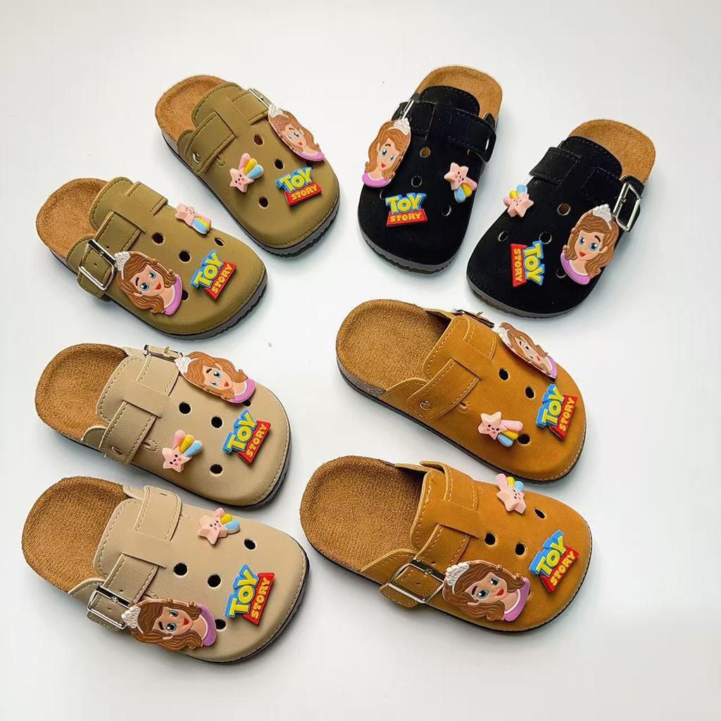 Medias Zapatillas de Verano Retro Unisex de Dibujos Animados Lindas para Niños Birkenstock con Suela Gruesa Antideslizante
