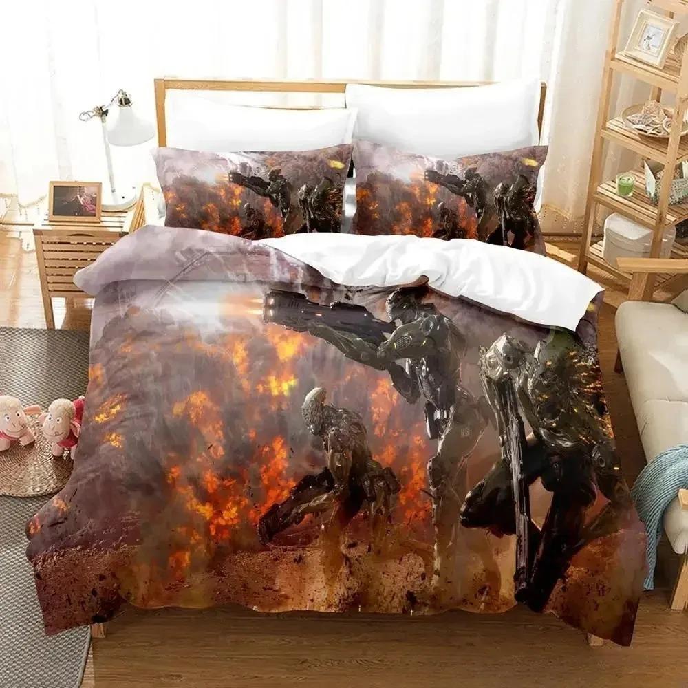 New Anime Robot Bedding Set Single Twin Full Queen King Size Bed Set Adult Boys Bedroom Duvet Cover Sets 3D Print Bed Sheet Set
