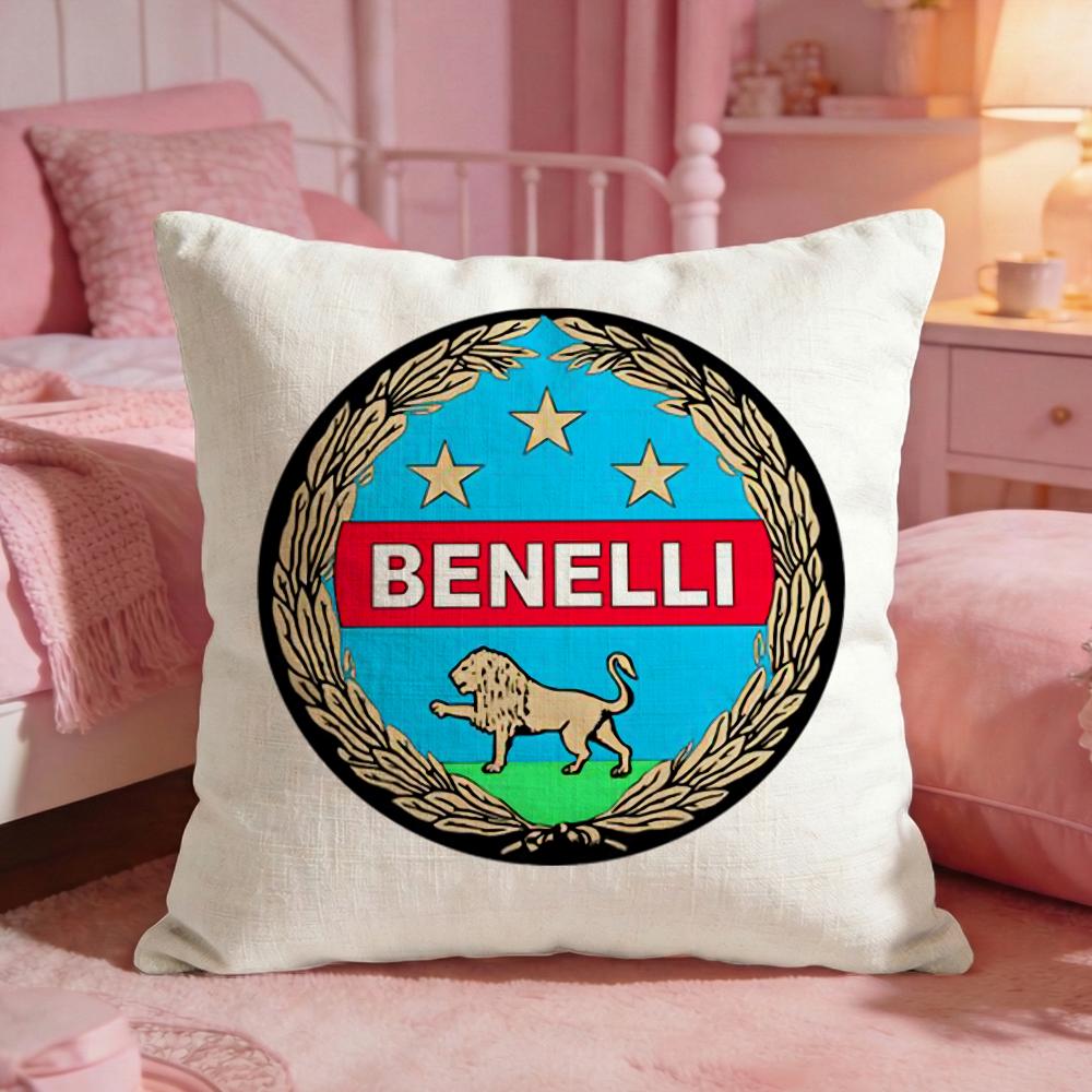 Motorcycle BBenellis Cushion Cover Premium Comfort Reversible Pillow Cove Two in One Design for Any Room Car Interior