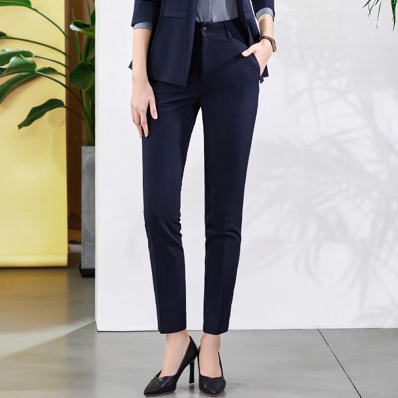 Women's Professional Straight-Leg Commuter Suit Pants