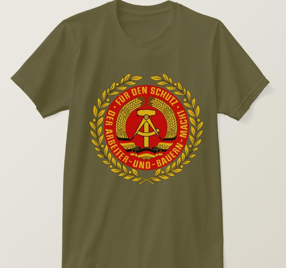 

GDR DDR NVA Emblem German Communist East Germany Mens Gift T-Shirt. Summer Cotton Short Sleeve O-Neck T Shirt New S-3XL 4XL