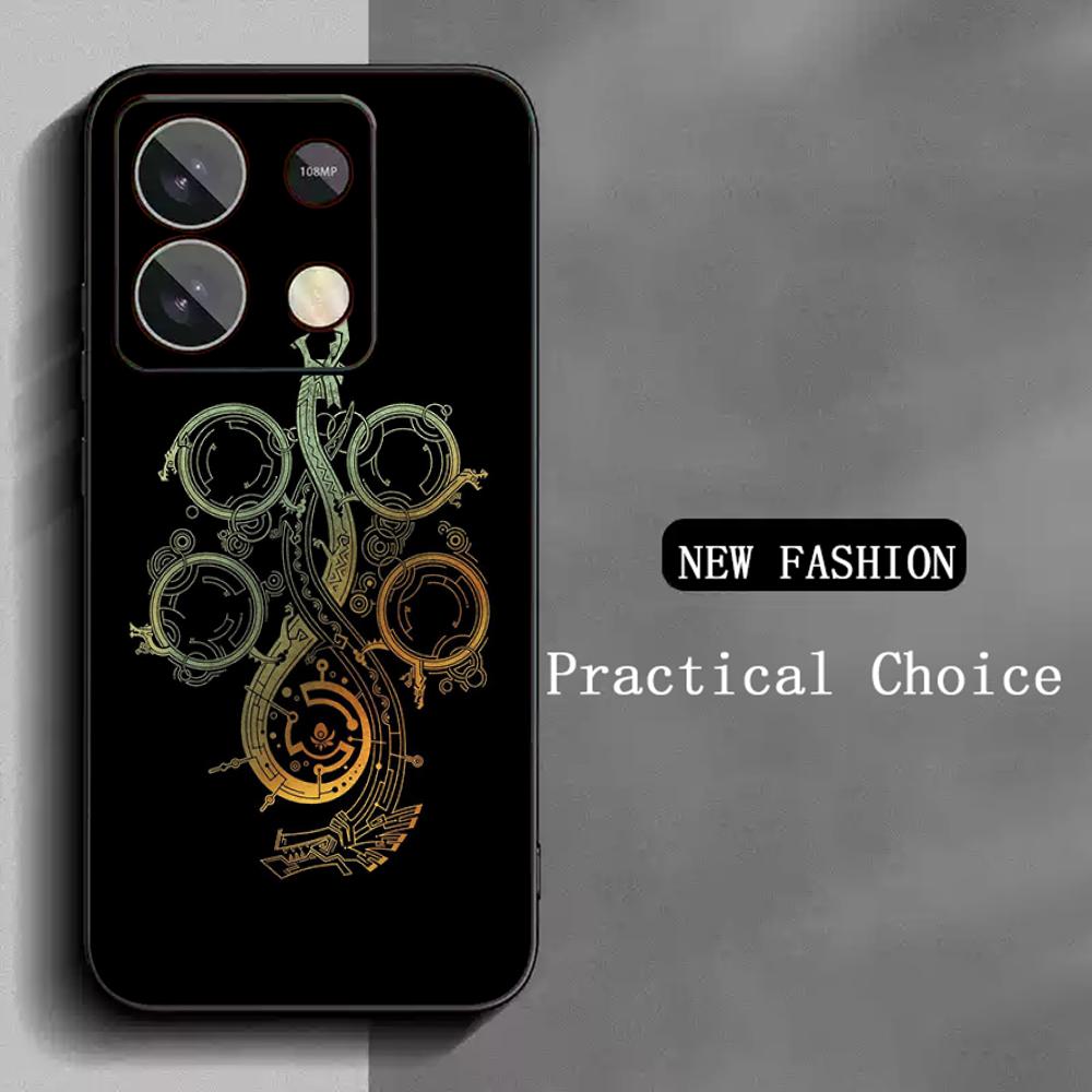

Monster hunter game logo design Phone Case For Redmi Note 14 13 12 11 Pro Plus S 5G 14C A3 Soft Black Phone Cover Redmi Note 11S 5G