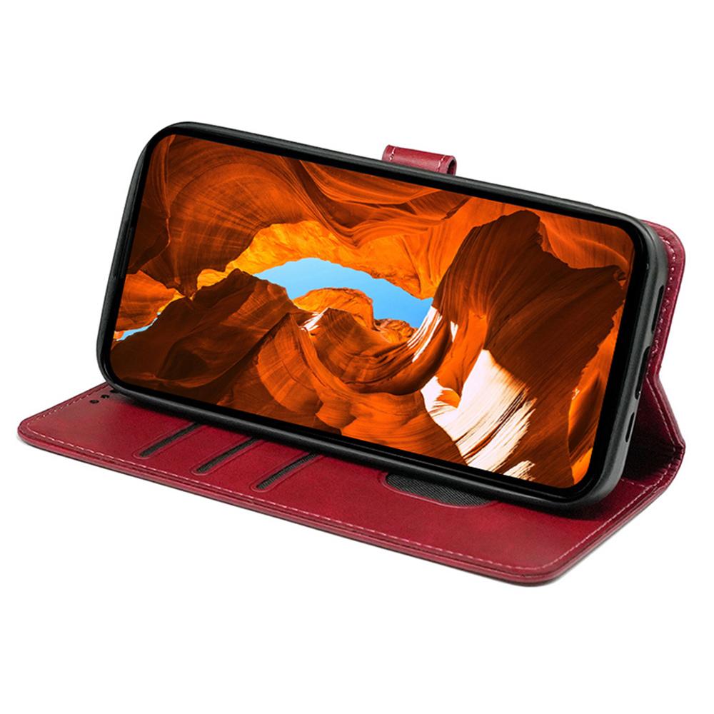 Für Xiaomi Redmi Turbo 4 Pro 5G/Poco F7 5G Hülle Kalbleder Textur Ständer Buchstil Handyhülle