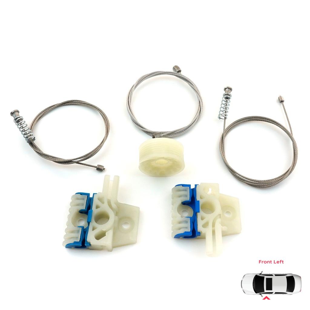 EWR1087 Zestaw Naprawczy Podnośnika Szyby Elektrycznej Regulator Przednie Lewe Drzwi do VW Tiguan MK1 5N 2007-2018 5-Drzwiowy SUV 5N0837461