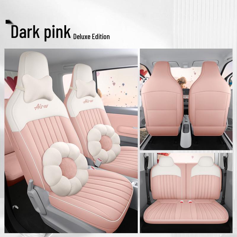 Wuling Sunny Universal Cartoon Leather Car Seat Cover, Full Surround for All Seasons.