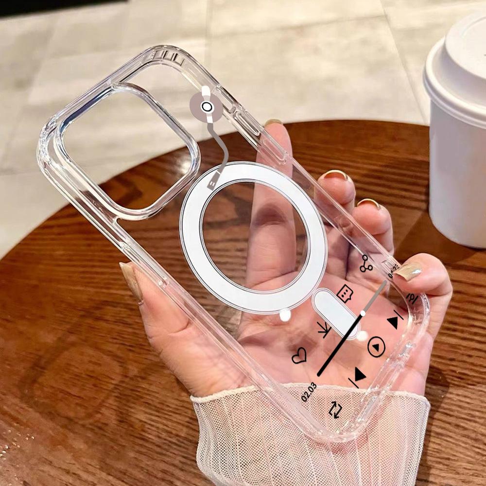 Magnetic Phone Case for iPhone 12 14 16 17 Pro 17 16 15 14 13 12 Pro Max 12 13 14 15 16 High Quality Shockproof Shell Full Protection Cute Style