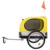 Pet Bicycle Trailer Stroller: Rear-Mounted, Folding, Breathable Carrier for Dogs and Cats - Ideal for Outdoor Cycling and Walking.
