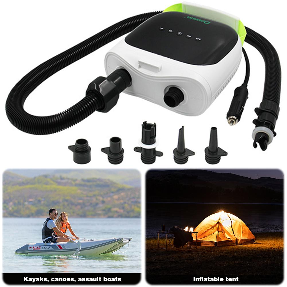 Paddle Board Pump Dual Stage Inflation Portable SUP Pump Auto-Off Air Mattress Pump for Inflatable Paddle Boards Boats Mattress