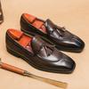 Trendy Brand Men's Loafers Classic Brown Flat Casual Shoes Outdoor Commuting Daily Men's Business Formal Shoes Comfortable