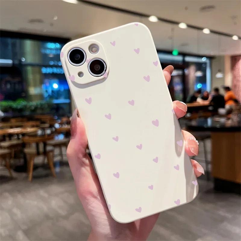

Artist Heart Frosted Phone Case For iPhone 16 15 14 11 Pro Max 12 13 Mini XS XR X 8 7 Plus SE2 Shockproof Silicone Bumper Cover iPhone XR
