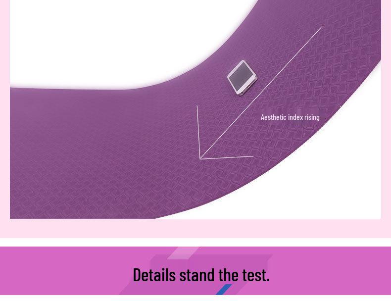 Widen 90CM 12mm TPE Yoga Mat for Fitness, Pilates, Floor Exercise