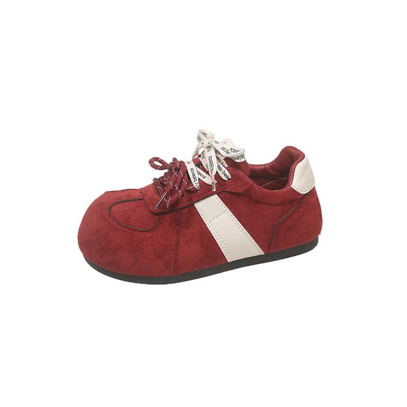 Retro-Feenstil Farbabstimmung Board-Schuhe 22 Herbst Neu Flacher Boden Innenhöhe Erhöhung Freizeit Sport Forrest Gump Trainingsschuhe