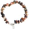 Rhodonite Chip Bead Bracelet - 19 - 22mm