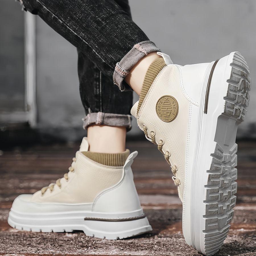 

2025 осенние новые мужские парусиновые ботинки с высоким верхом, ботинки-рожь, ретро рабочие ботинки средней высоты, ботинки Мартин 39