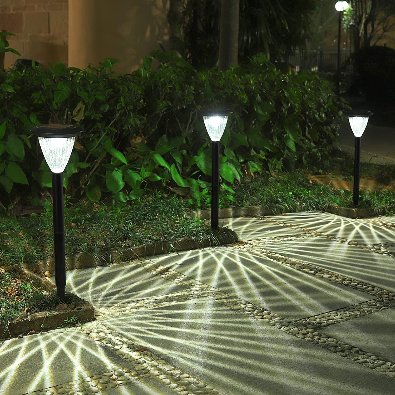 

illumination until the next GWSOLAR Gardening Light Set of 3 Lighting Outdoor 50 Automatic Path Outdoor LED Garden GW Solar Long-lasting morning!