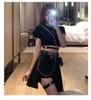 OIUYUE Short Skirt Hot Pants with Y2K Street Subculture Style Women's & Belt, Black, Style, Gothic, Style, (Black)