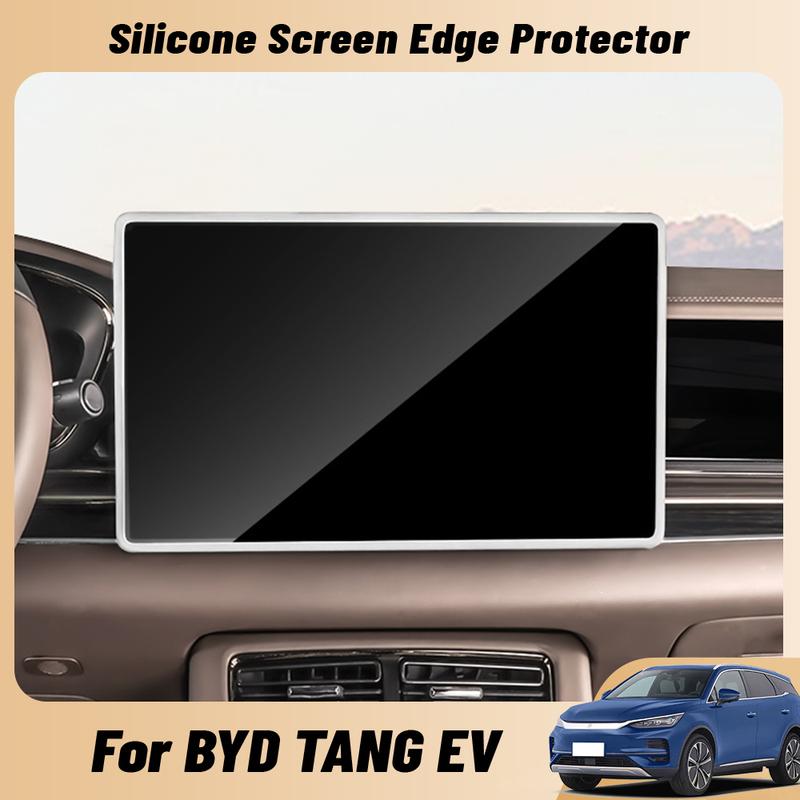 For BYD TANG EV Car Central control screen Silicone protective sleeve Navigation Screen Protective Frame Cover Accessories