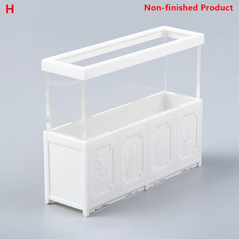 1/12 Lovely Dollhouse Miniature Glass Fish Tank Bowl Aquarium Doll House Home Ornaments Toys
