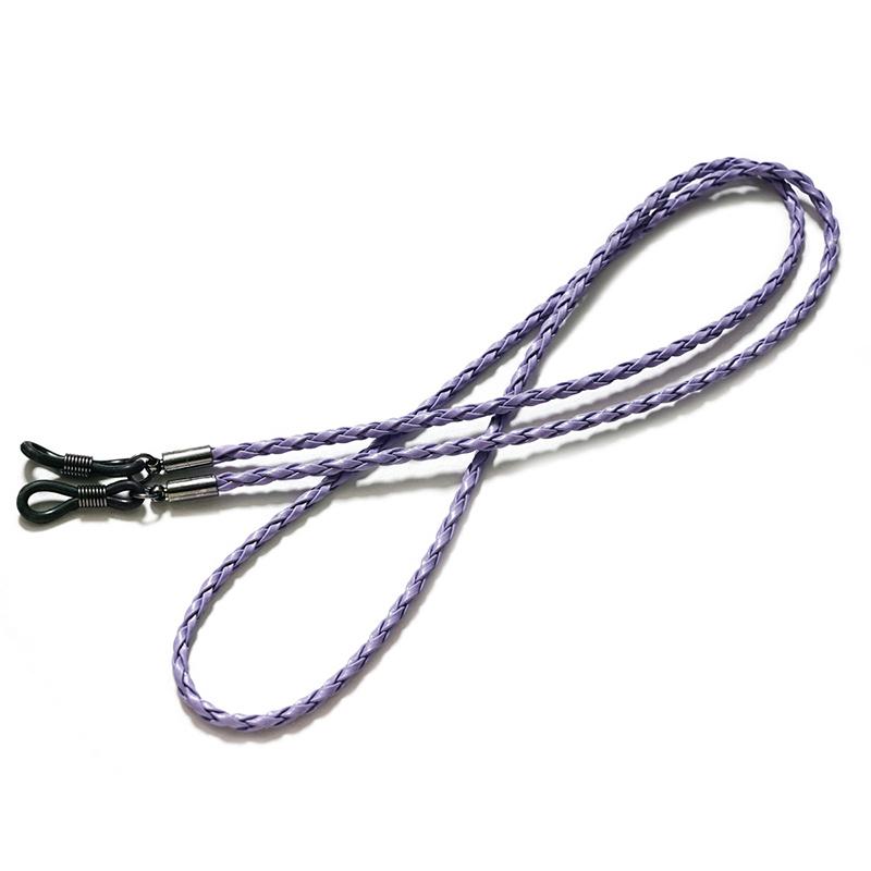 Thicken Twist Sunglasses Leather Rope Chain Eyewear Braided Glasses Lanyard Strap Outdoor Sports Non-slip Eyeglass Accessories