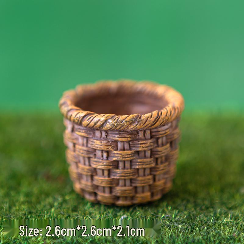 Pastoral Rabbit & Carrot Mini Basket Cake Topper Set