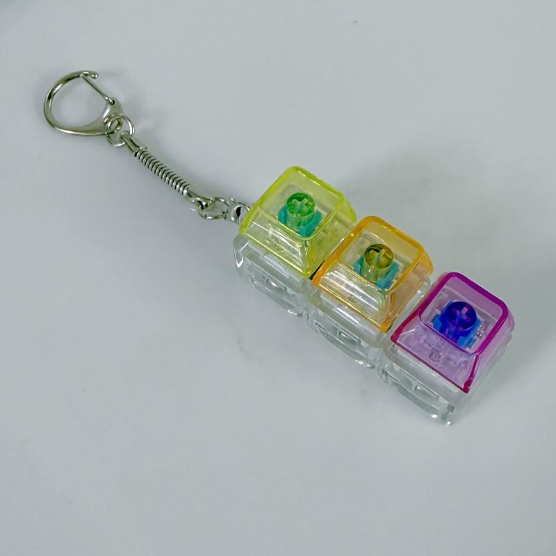 LED Keychain Mechanical Keyboard Switch Tester For Stress   Clicking Tool Office Gaming Gift
