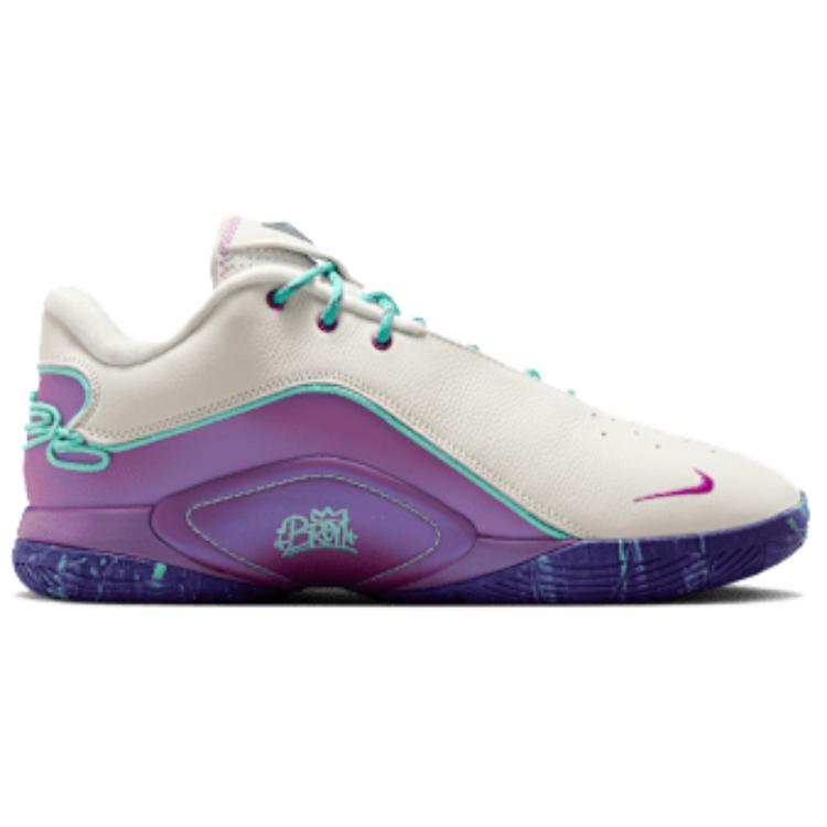 Nike LeBron 22 EP Comfortable Fashion Support Basketball Shoes Unisex Sneaker Purple White Green HV8453-001